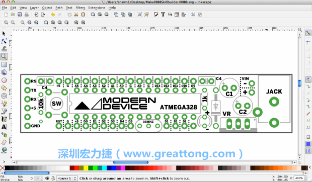 既然你有一個以電路板為背景的清晰影像了，使用向量工具將要絲印的圖像畫在上面吧，下面有一個例子。