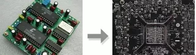PCBA元器件由大變小，由稀疏到密集的變化趨勢(shì)