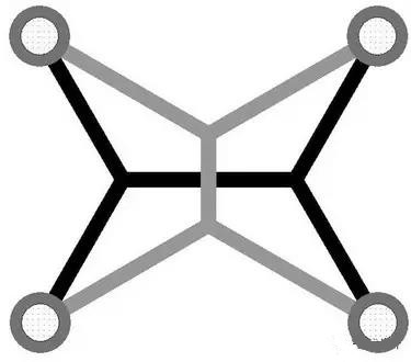 灰色Steiner樹(shù)不是最優(yōu)的，但黑色Steiner樹(shù)是最優(yōu)的。